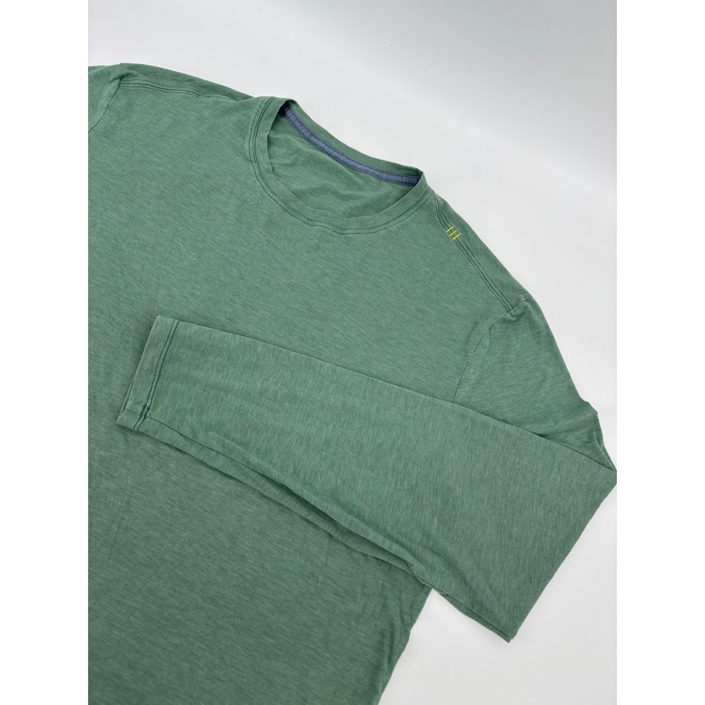 Lululemon Metal Vent Tech Long Sleeve Shirt Green Heathered Mens Large L
